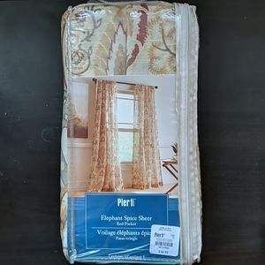 Elephant Spice Sheer Curtain